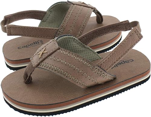 toddler boy flip flops with back strap