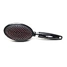Q-Brush Self-Cleaning Hair Brush - Black Cushion Brush - Easy to Clean & Use