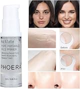 HOPHAT PHOERA Makeup Primer 6ml 2pcs Matte Oil Free Full Coverage Base view 7
