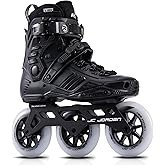 JC JORDEN Inline Skates for Women Men, 3 Wheels 110mm Roller Skates Blades with Durable Outer Shell, Outdoor Professional Fitness Speed Racing Skates with Metal Frame for Adults Unisex
