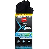 Hanes Ultimate X-Temp FreshIQ Men's No Show Black 7-Pack (Includes 1 Fre❗️Ships directly from Hanes❗️
