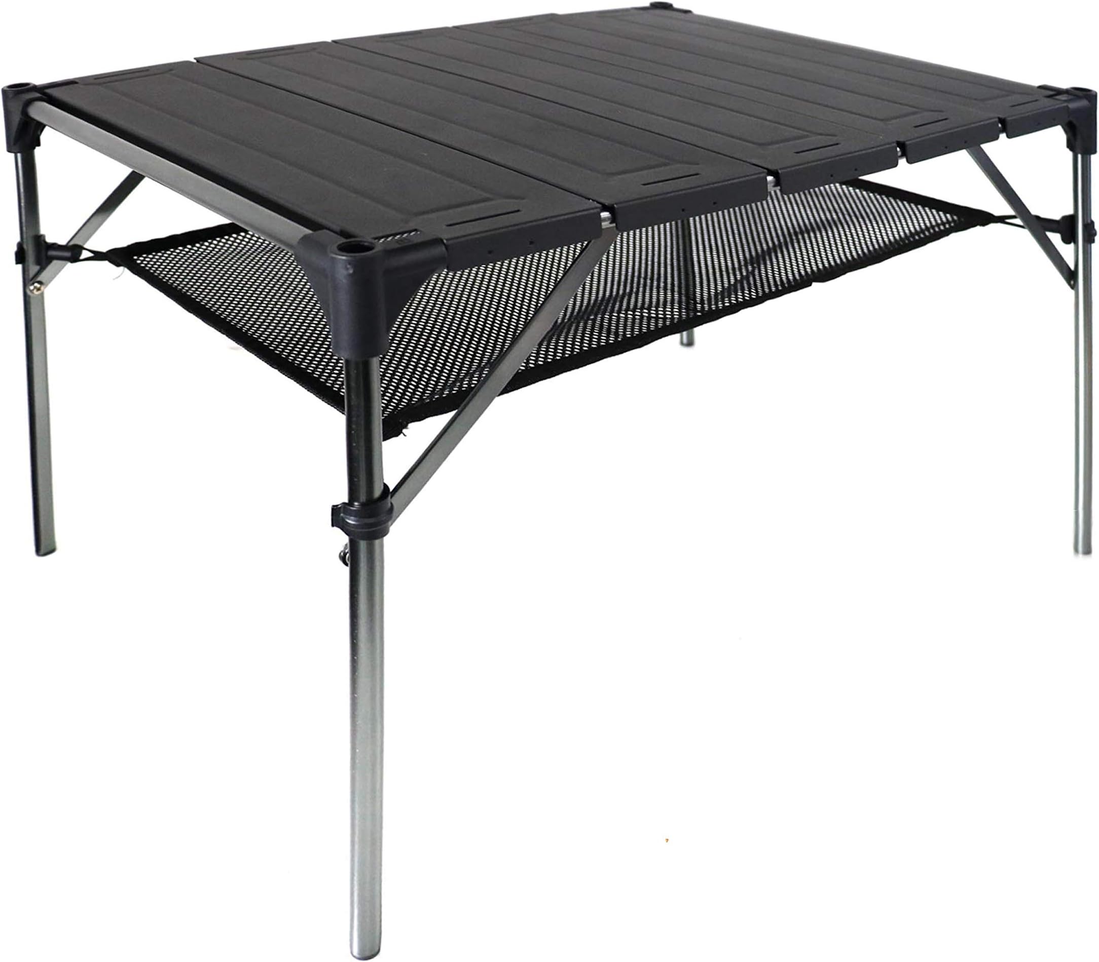 HYDDNice Portable Compact Lightweight Camping Table Aluminum Camping Folding Table for Outdoor Camping BBQ Picnic Playing Cards