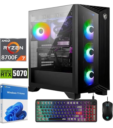 HP OmniDesk Desktop PC, AMD Ryzen 7 8700G, 32GB DDR5, 2TB Storage