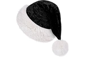 BHD BEAUTY Christmas Santa Hat Xmas Holiday Hat Adults Unisex Comfort Faux Fur for Christmas Party Supplies