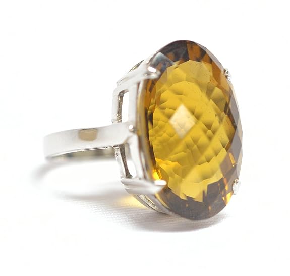 Buy SILVER YELLOW TOPAZ RING at Amazon.in