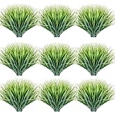 JEMONG 30 Bundles Artificial Grasses Outdoor UV Resistant Fake Grasses No Fade Faux Plastic Plants Garden Porch Window Box Decorating…