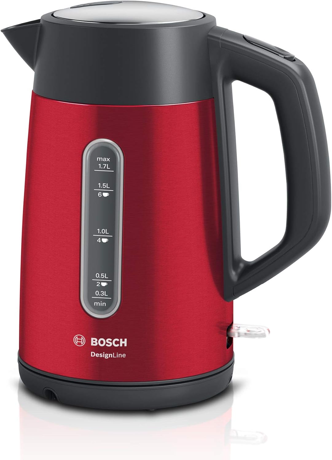 Bosch TWK4P434 electric kettle 1.7 L Black,Red 2400 W Amazon.co.uk