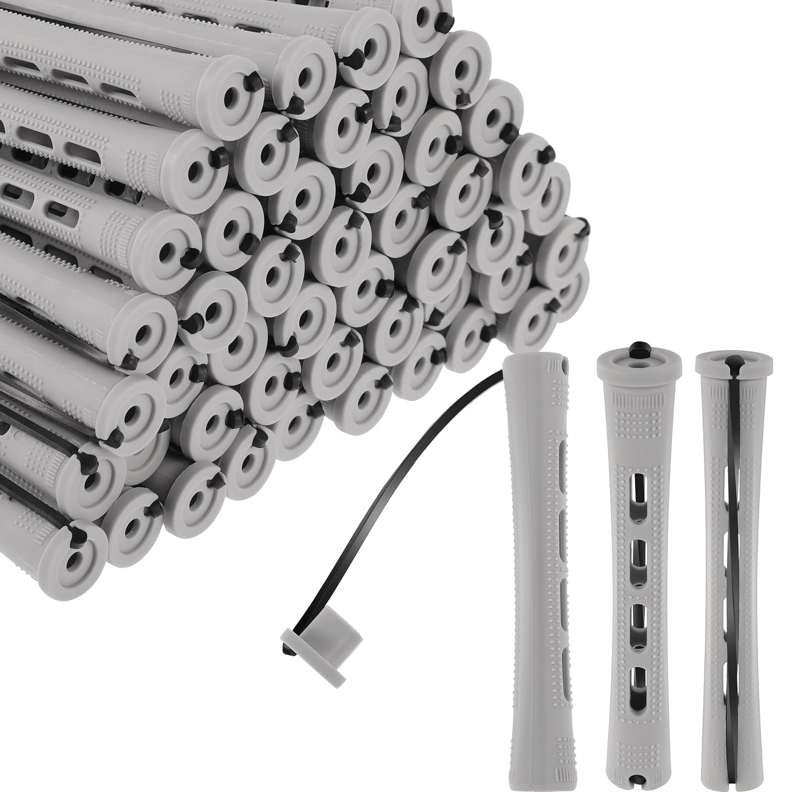 50 pcs Perm Rods 0.59 in Curling Hair Rod for Women Perm Kit for Long and Short Hairs Curling Rod Hairdressing Styling Hair Rods for Curls