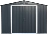 Duramax ECO 10 x 8 Metal Garden Storage Shed Anthracite view 8