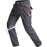 Rapoo Ripstop Water Resistant Cargo Tactical Pants for Men EDC Hiking Work Military Army Pants with 9 Pockets