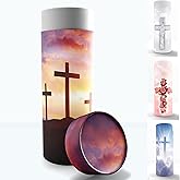 Three Crosses Scattering Tubes for Human Ashes TSA Approved Scattering Urn and Eco-Friendly Biodegradable Urns for Human Ashes & Biodegradable Urn for Burial at Sea