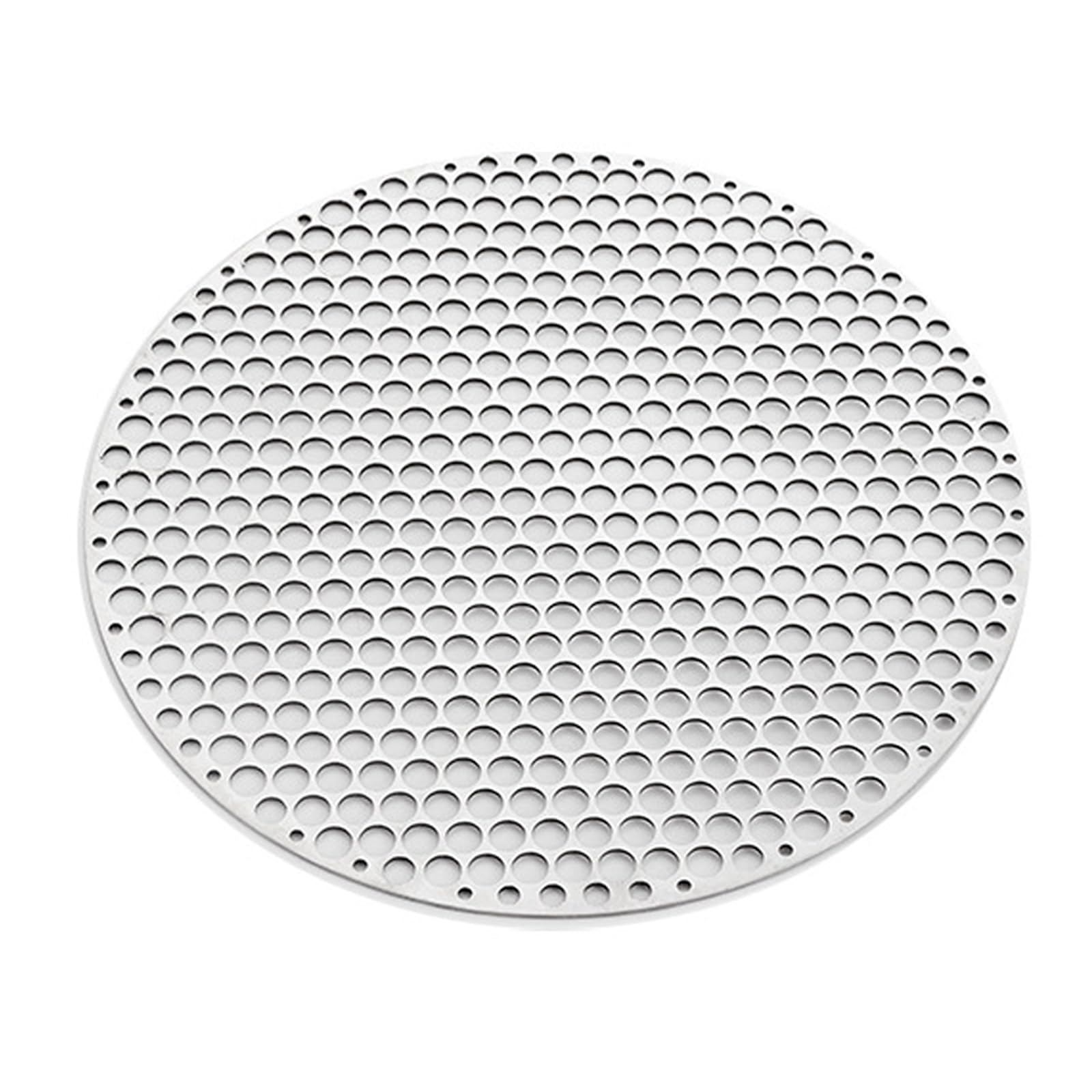 One Piece Stainless Steel Barbecue Grill Mesh Multifunctional Round Grill Net Reusable Steam Nets Barbecue Rack for Cooling Rack Picnic Grid