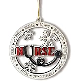 Nurse 2025 Wooden Christmas Ornament – Healthcare Hero Holiday Decoration, Appreciation Gift for Nurses, Frontline Workers
