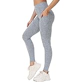 THE GYM PEOPLE Women's High Waist Drawstring Stretchy Workout Leggings Ultra Soft Tummy Control Yoga Pants with Pockets