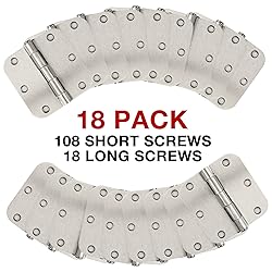 Door Hinge 3 1/2" 18 Pack Rounded Door Hinges
