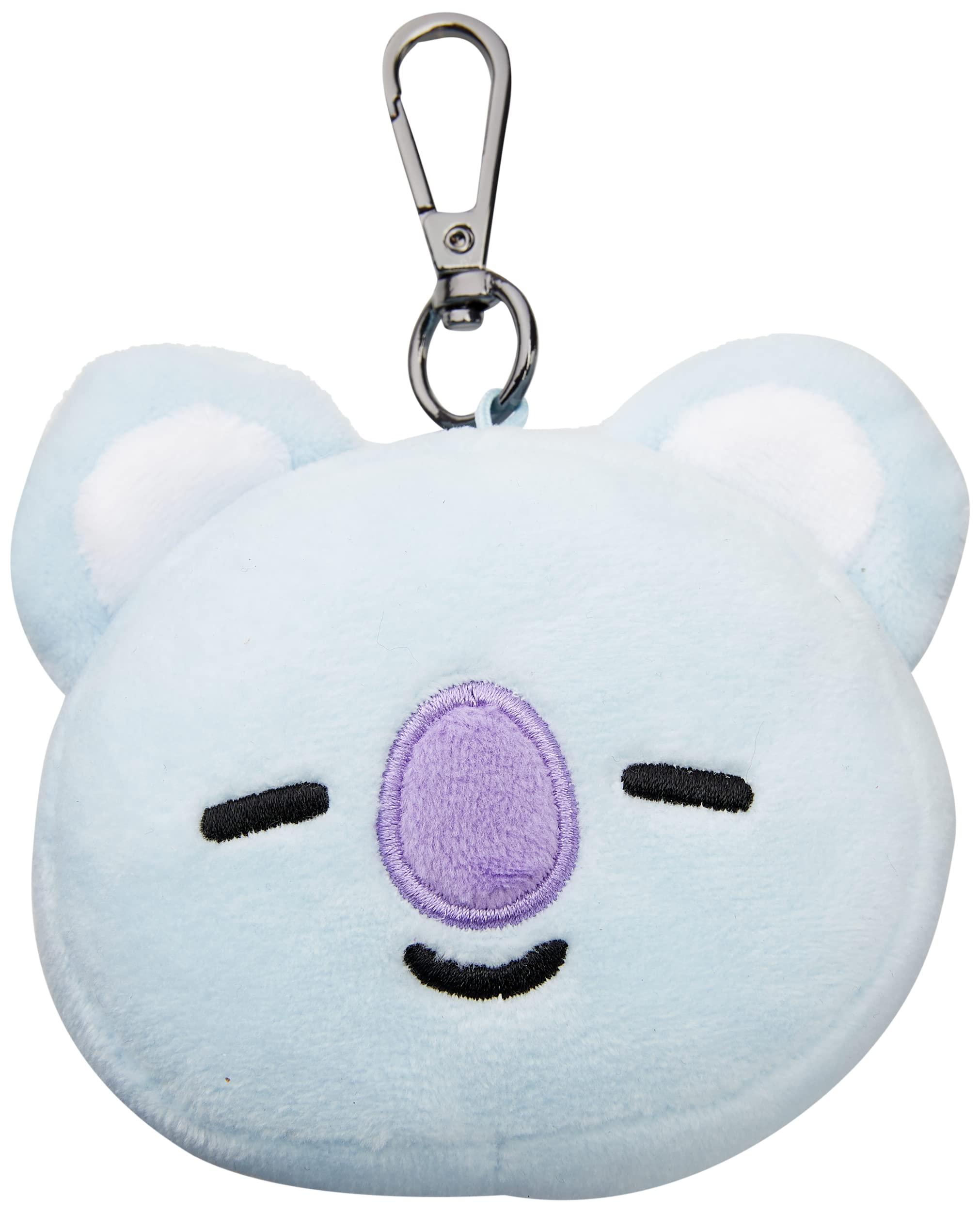 AURORA BT21 Official Merchandise, KOYA Plush Key Clip, 61336, Blue