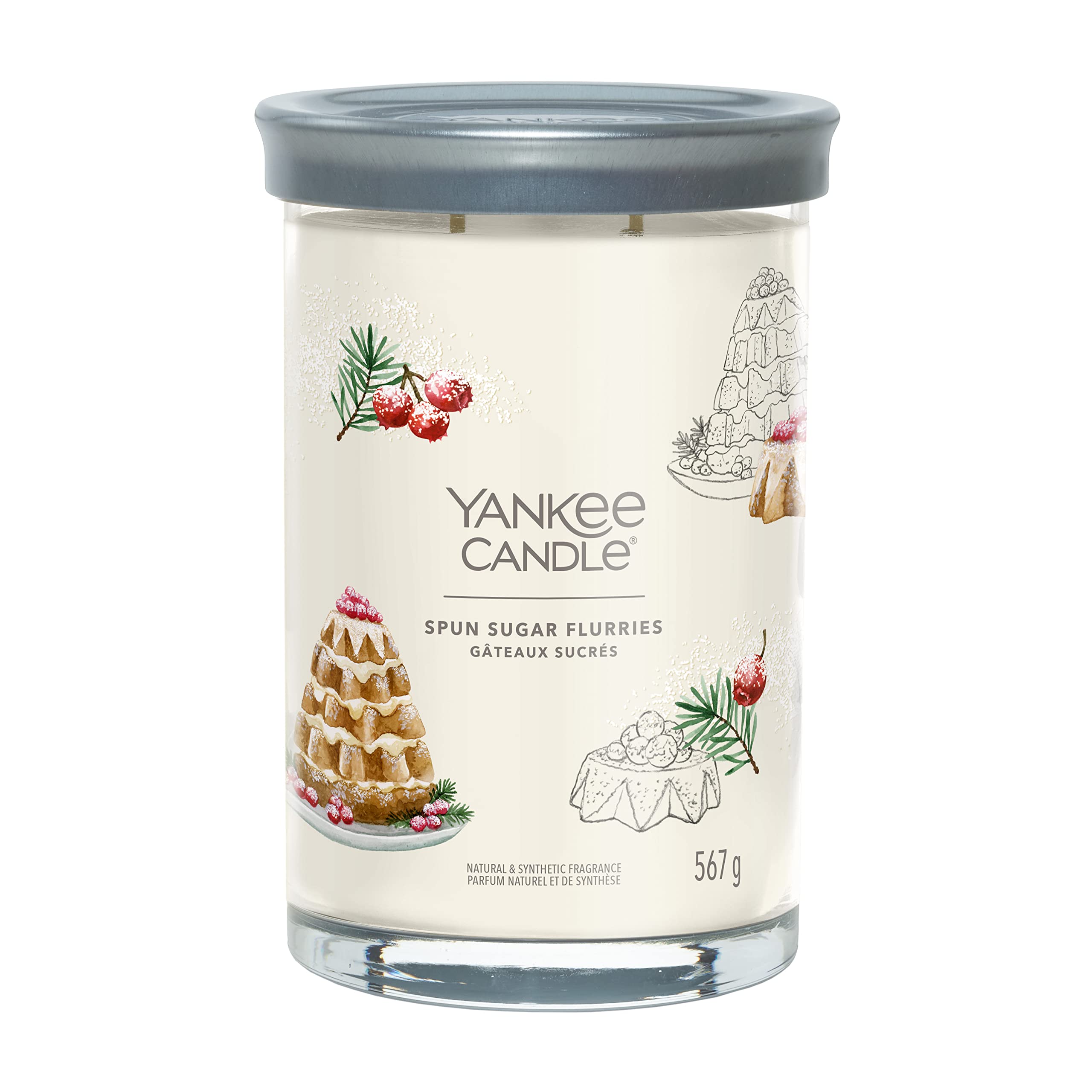 Yankee Candle Signature Tumbler, Sugar Spun Flurries, Large