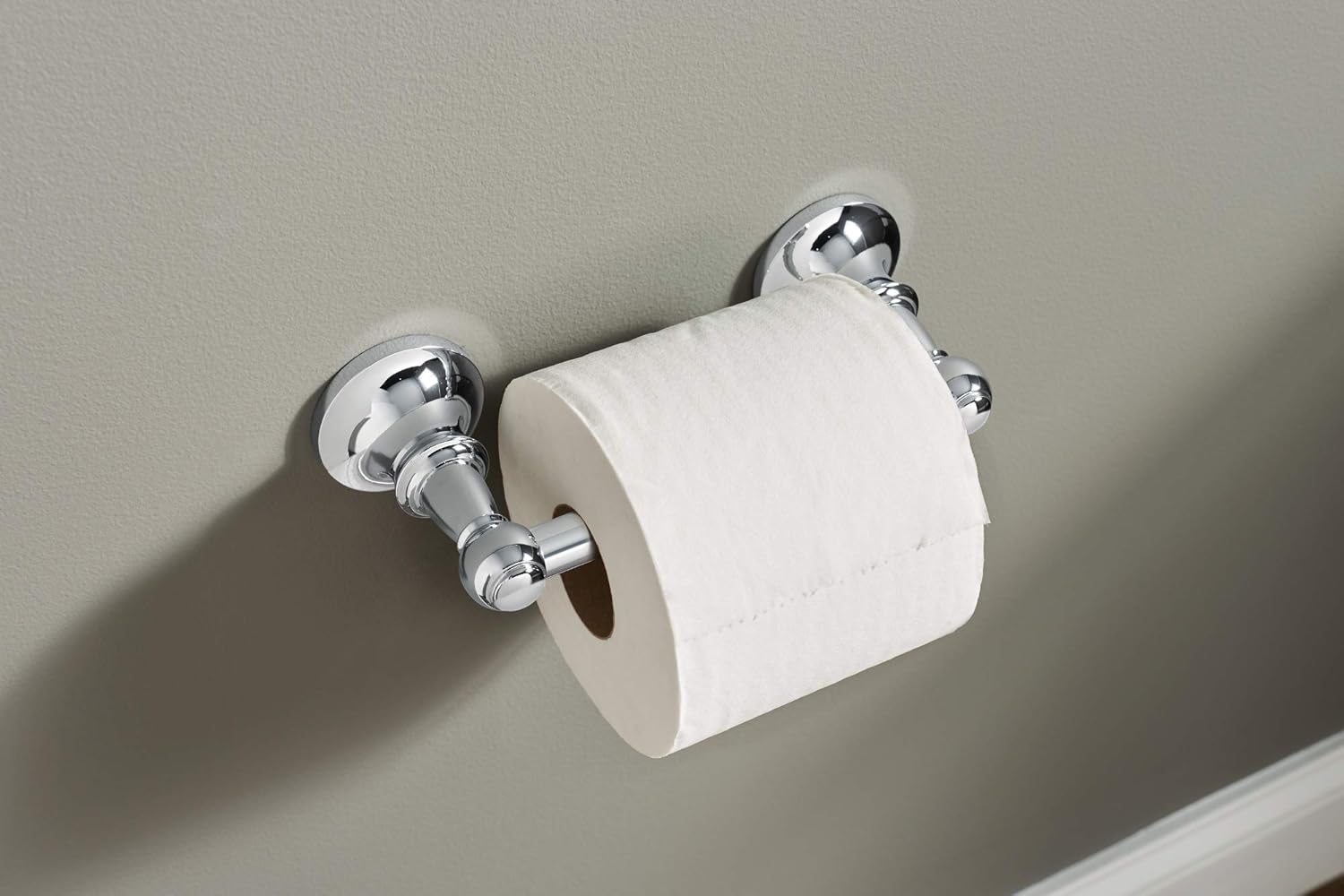 Moen DN4408CH Vale Double Post Pivoting Toilet Paper Holder, Chrome - Toilet Paper Holders - 