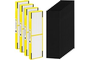 SAKEGDY 4 Pack FLT4825 Replacement Filter B, Compatible with Air Purifier models AC4825 AC4300 AC4800 AC4900 AC4850, 4 True H