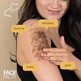 Face Facts Coffee Dry Exfoliating Scrub 99% Natural Dirt Impurities Vegan 50g view 4