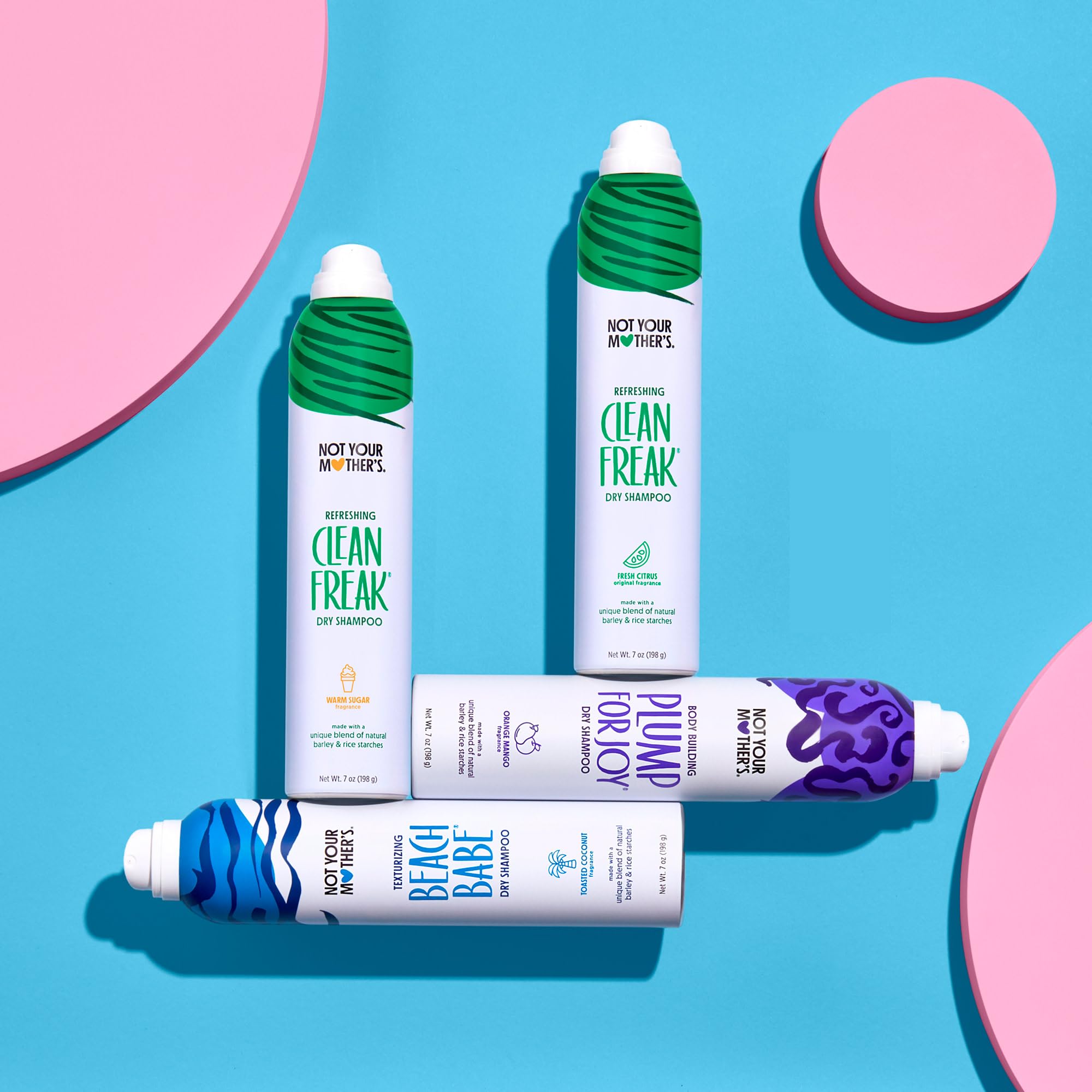 Not Your Mother's Clean Freak Refreshing Jumbo Dry Shampoo (2-Pack) - 12 oz - Instantly Refreshes Hair Between Washes - Fresh Citrus Scent - Ultimate Oil Absorption - For All Hair Types