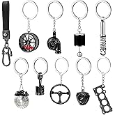 Siouensen 10 Pcs car keychains.Keychain for Men.Cool Keychain.First Choice for Car Enthusiast.Gifts for Car Guys.
