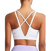 RUNNING GIRL High Impact Sports Bras for Women, High Support Running Sports Bra Moulded Cup Strappy Sports Bras