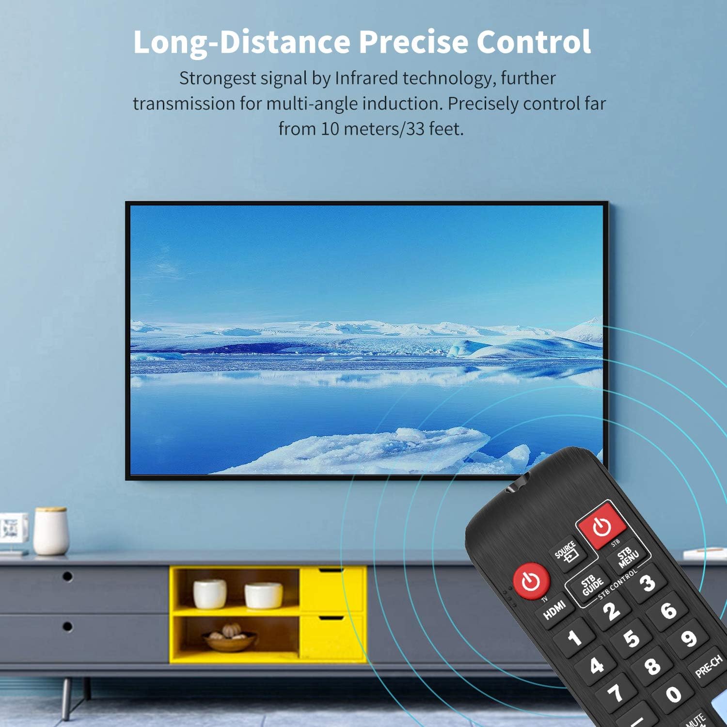 Universal Remote Control for All Samsung TV Remote LCD LED QLED SUHD UHD HDTV Curved Plasma 4K 3D Smart TVs, with Buttons for Netflix, Smart Hub: Electronics