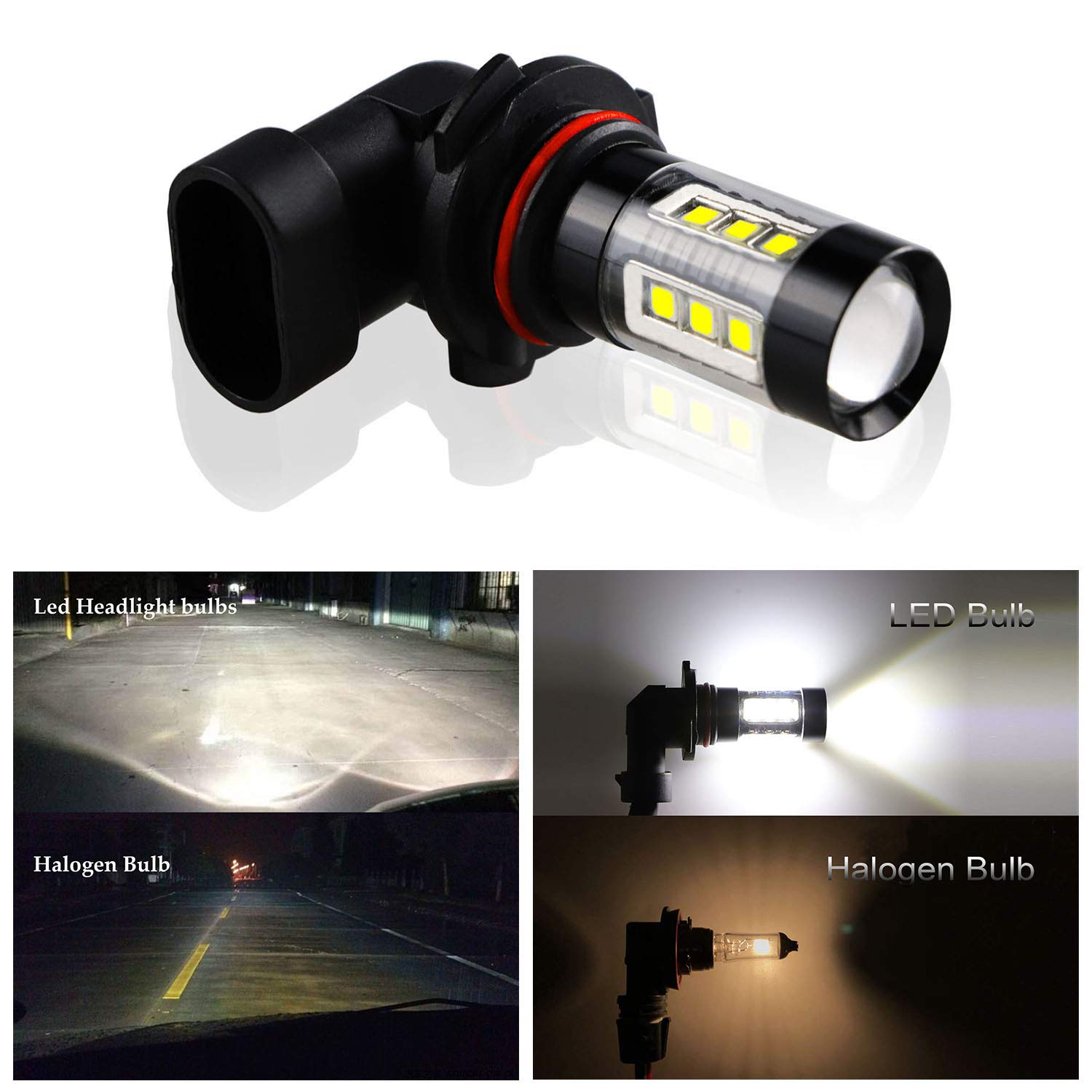 H11 H8 H16 Fog Light Bulbs LED 50W Ultra Extremely Bright 6000K 10 SMD