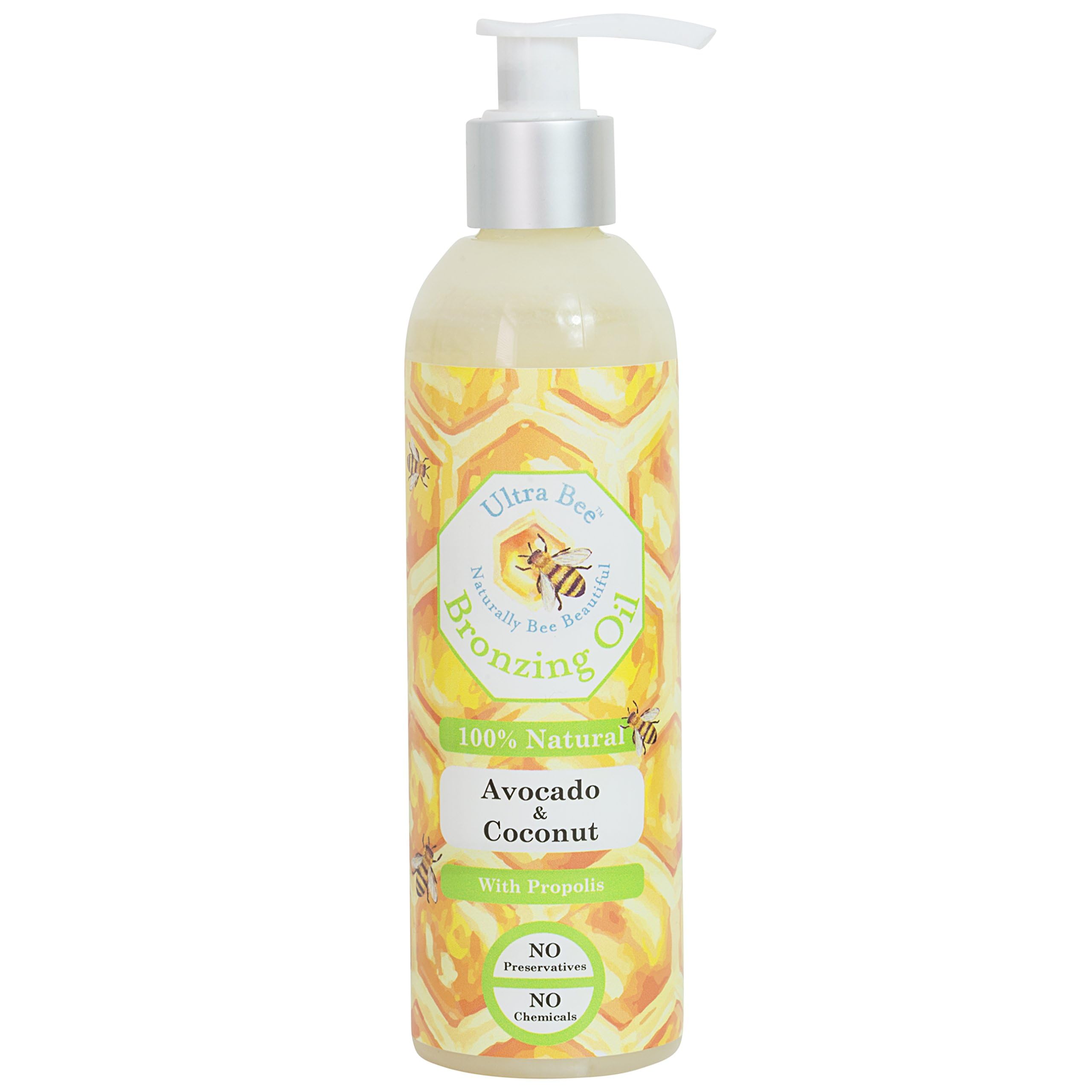 Natural Tanning Bronzing Oil Avocado & Coconut Oil 250Ml
