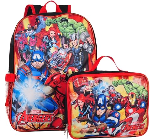 marvel avengers backpack with lunch kit