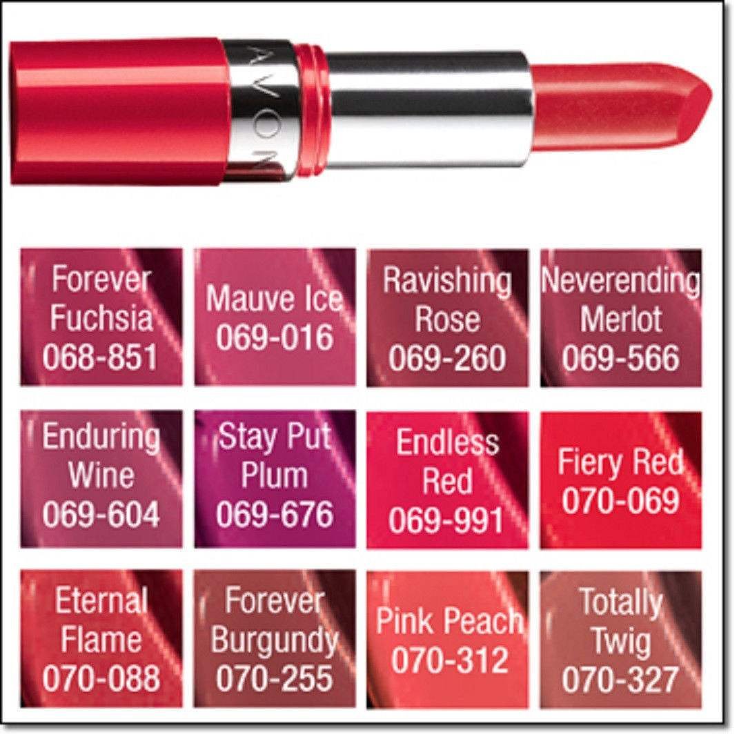 Avon Extra Lasting Lipstick "Eternal Flame" Beauty