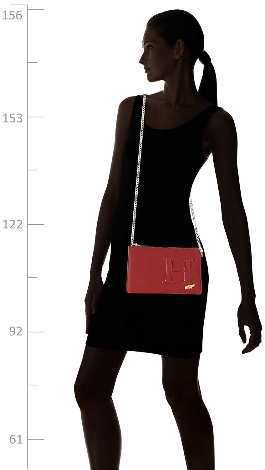 tommy hilfiger fashion women's satchel (red) ()