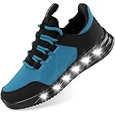 LOUGSIN Boys Girls Light Up Shoes Lightweight Mesh Breathable Adorable GlowDash LED Flashing Running Sneakers for Toddler and Little Kid