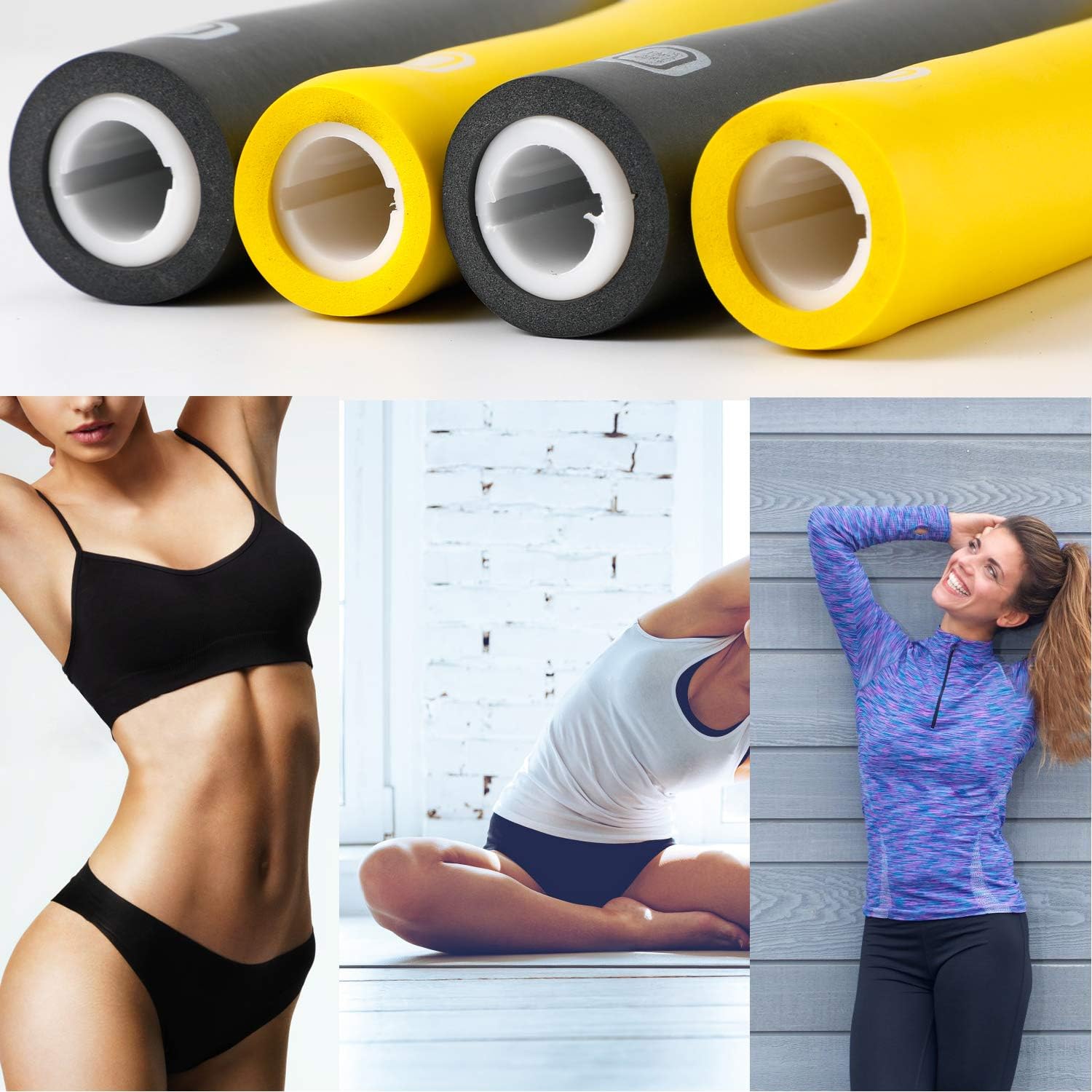 EXTSUD Hula Fitness Hoop, Removable Eight-Section Foam Fitness Hoop - Image 5