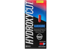 Hydroxycut Hardcore - 60 Rapid-Release Capsules - Thermogenic Calorie Burn, Extreme Energy + Focus, Maximum Intensity - for W