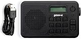 groov e Madrid Rechargeable DAB FM Radio Bluetooth Alarm Clock LCD view 5
