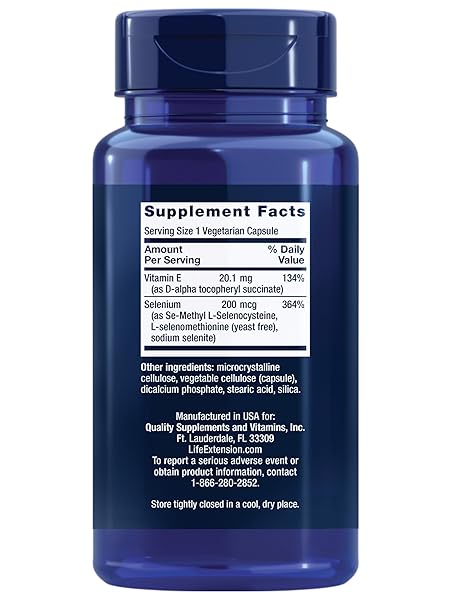LIFE EXTENSION SUPER SELENIUM COMPLEX, 200 MCG – 3 FORMS OF SELENIUM, VITAMIN E – CELLULAR HEALTH & LONGEVITY SUPPORT – GLUTEN-FREE, NON-GMO, VEGETARIAN, 1 DAILY – 100 CAPSULES