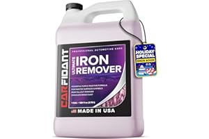 CARFIDANT Iron Remover for Car Detailing – Iron Decon Spray, Pulls Out Brake Dust, Rust & Fallout - Contaminant Removal for Car Paint & Wheels, pH Neutral Formula - Gallon - 128 fl. oz.