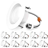 Sunco 10 Pack 4 Inch Retrofit LED Recessed Light 11W=60W, 3000K Warm White | 660LM, Dimmable, Warm White, Baffle Trim, Can Ceiling LED Downlights for Bedroom, Kitchen, Living Room 11W (60W Equivalent)