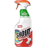 Shout Triple-Acting Laundry Stain Remover, Clings, Penetrates, and Lifts Tough Stains, 650mL