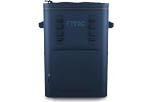 RTIC 48 Can Ultra-Tough Backpack Cooler, Insulated, Waterproof, Leak Proof, Portable Floating Bag for Beverage, Drink, Lunch, Outdoor, Beach, Car, Camping, Picnic, Fishing, Boat