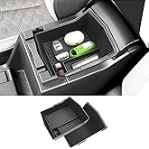 Coleya Double Layer, 2025 2026 Forester Center Console Organizer for Subaru Forester (Premium/Sport/Wilderness/Limited/Touring), Durable ABS&Anti-Slip Rubber Tray 2025 Forester Hybrid Accessories