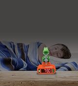 Lexibook Super Mario Yoshi Nightlight Alarm Clock LCD Backlit Snooze view 5