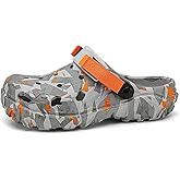 SECHRITE Men's Clogs Athletic Sports Outdoor Sandals Water Beach Shoes Slippers Sandals Lightweight Comfortable with Adjustable Back Strap