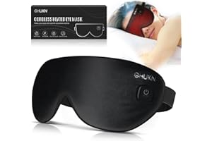 GHUKN Cordless Heated Mask for Eyes,Wireless Eye Heating Pad with 2 Heat Settings for Stye,Sinus Headache,Puffy Eye,Migraine,