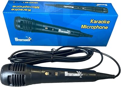 Mr Entertainer Karaoke Dynamic Wired Microphone Black