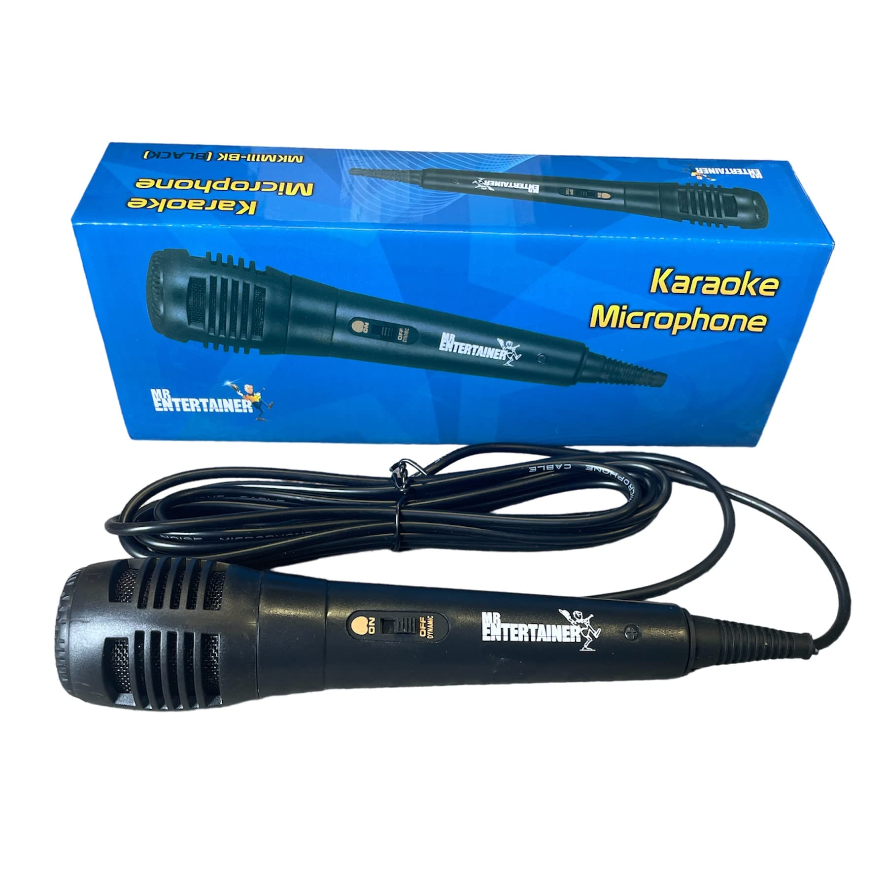 Mr Entertainer Karaoke Dynamic Wired Microphone. Perfect for use with all Karaoke Machines (Black)