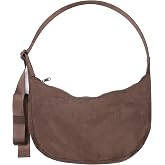 Medium Nylon Crossbody Crescent Bag: Slouchy Style Shoulder Casual with Adjustable Strap