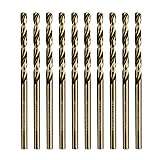 1/8" Cobalt Drill Bits 10Pcs - BAIDETS M35 1/8 Inch